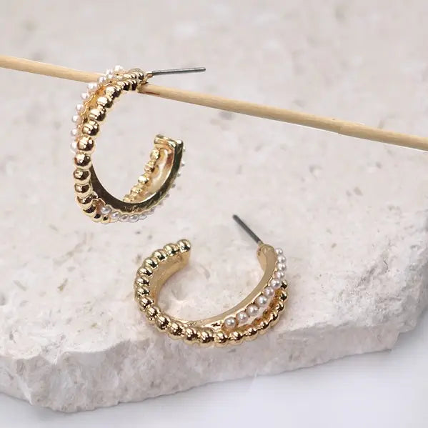 Pearl Crossover earrings