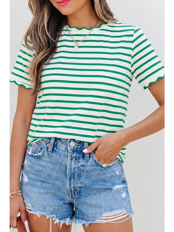 SALLY SCALLOPED TOP