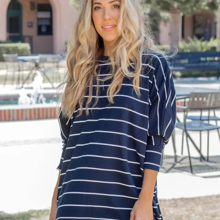 Oversized Stripe Renee Top