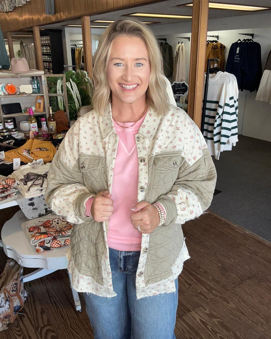 NATALIE FLORAL SHACKET