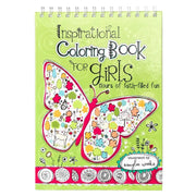 Coloring Book Wirebound Inspirational for Girls