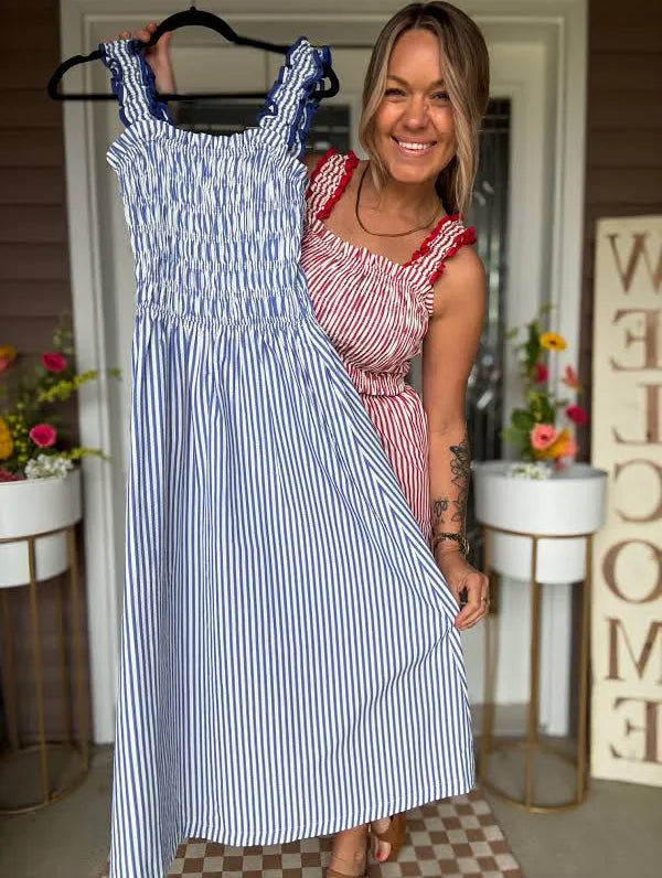 Coastal Striped Maxi