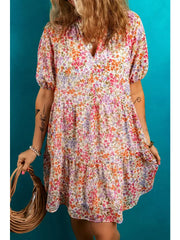 Floral Puff Sleeve Dress