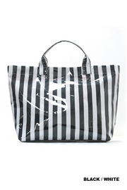 STRIPED TOTE BAG