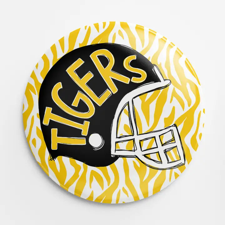 Tigers Helmet Button