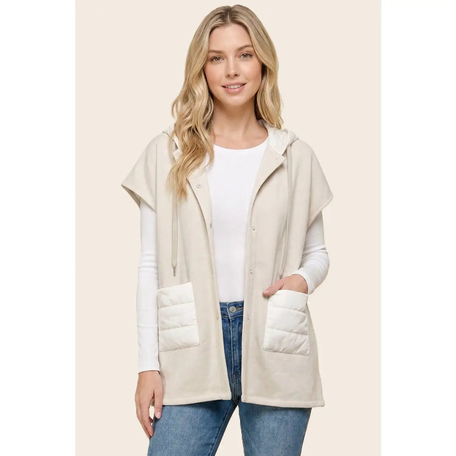 HOODED LONG SLEEVE VEST