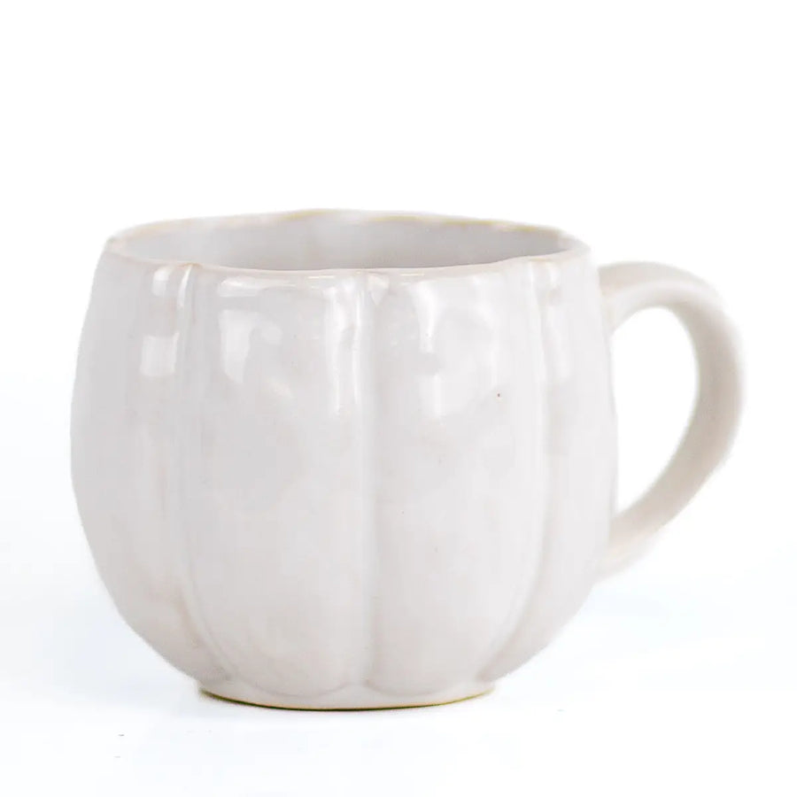 Pumpkin Mug Antique White 18oz