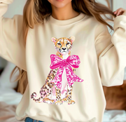 Leopard with Pink Bow
