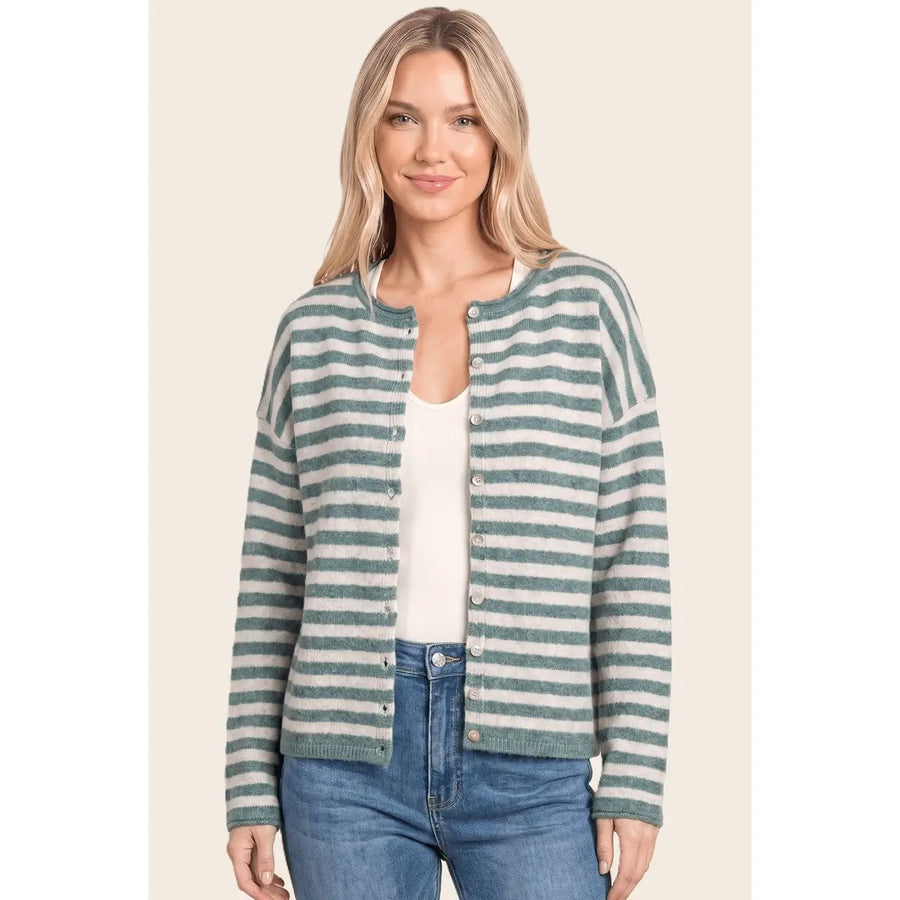 CLARA STRIPED CARDIGAN