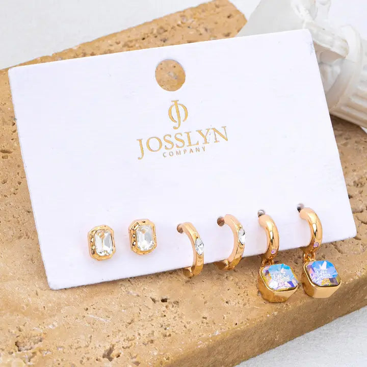 Whimsical Crystal Earring Set