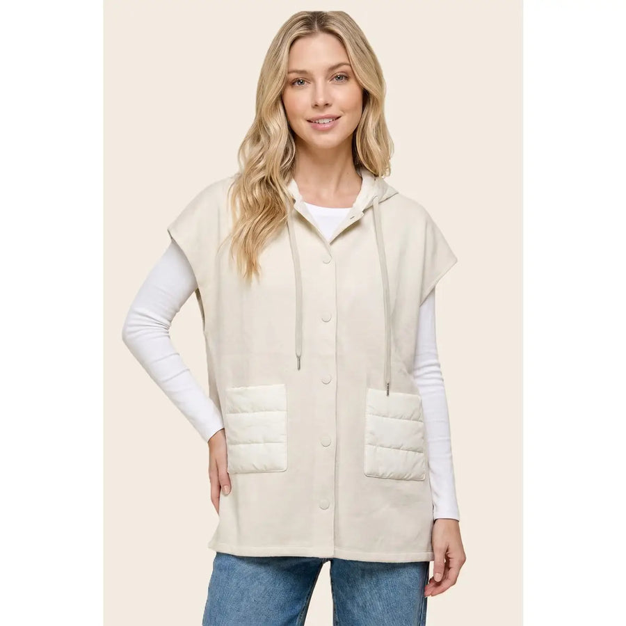 HOODED LONG SLEEVE VEST