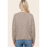 WANDA FUZZY DOT SWEATER