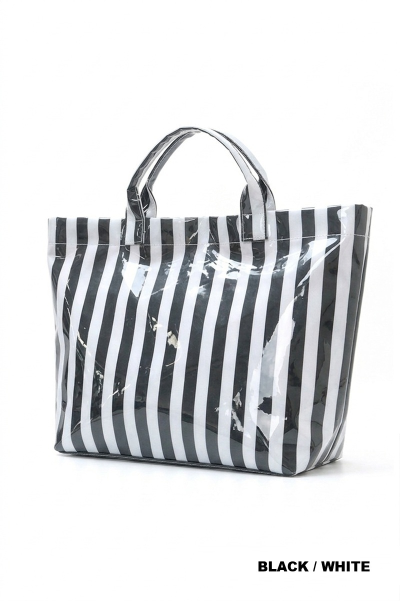 STRIPED TOTE BAG