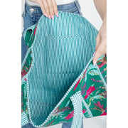 Bird Quilted Tote Bag