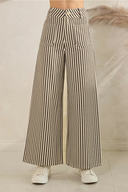 Stripe Wide Leg Pants