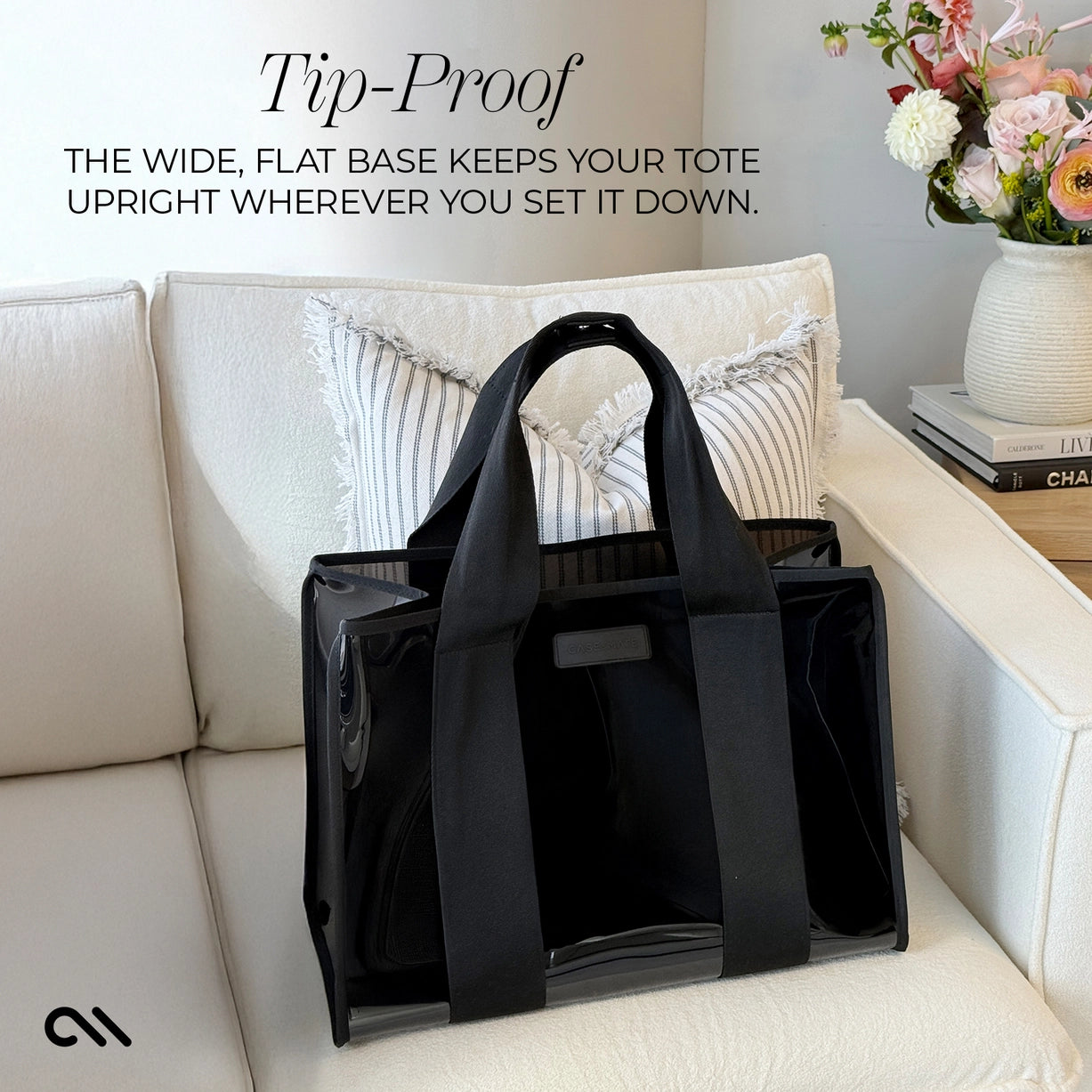Case-Mate Midnight Black Jelly Tote Bag