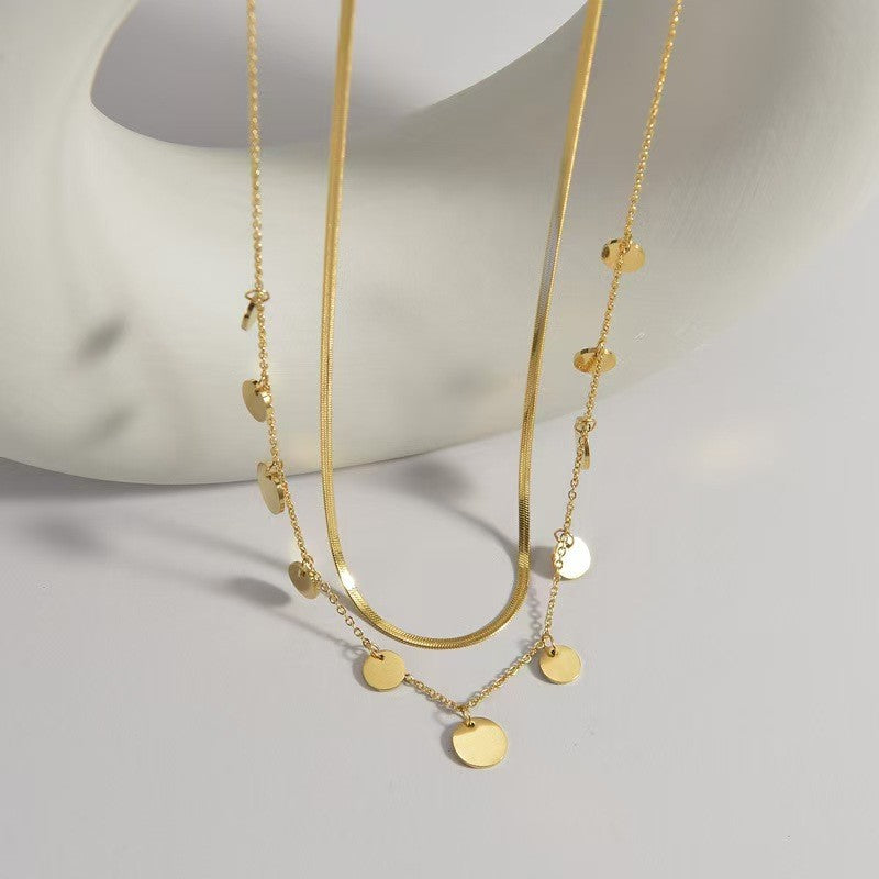 Disc Layer Necklace