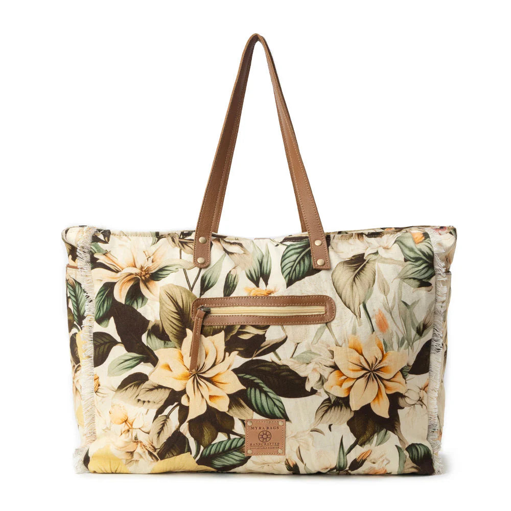Myra Lovely Florals Off White Weekender
