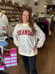 Floral Arkansas Mockneck