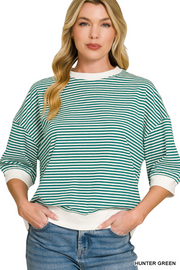 ALLIE STRIPED HALF SLEEVE