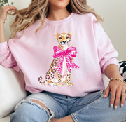 Leopard with Pink Bow