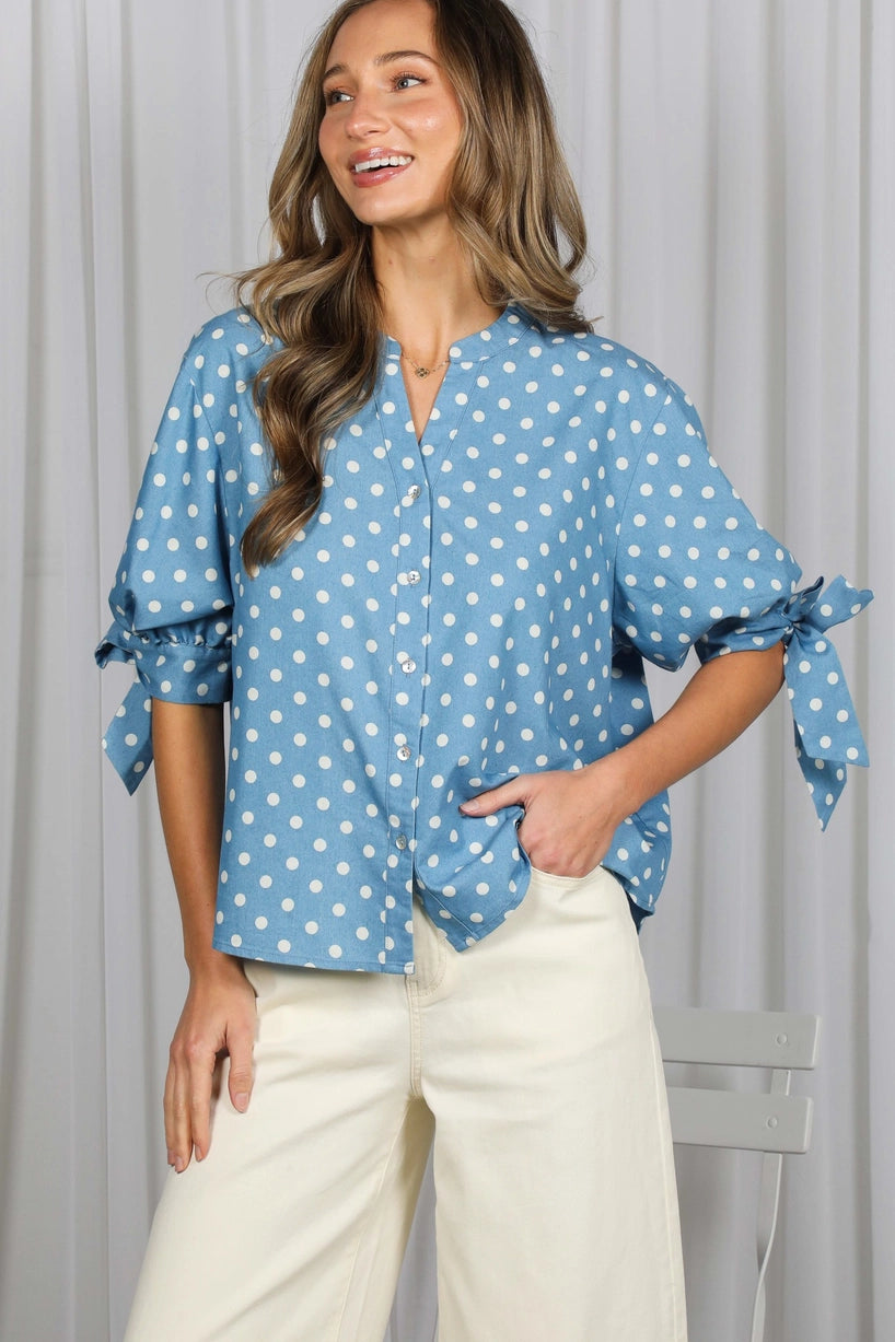 HAVEN POLKA DOT BLOUSE