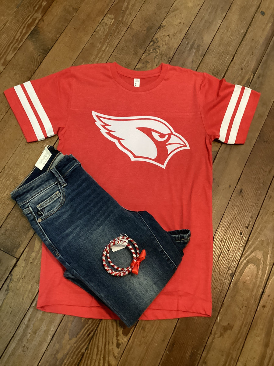 Striped Sleeve Card Head Tee