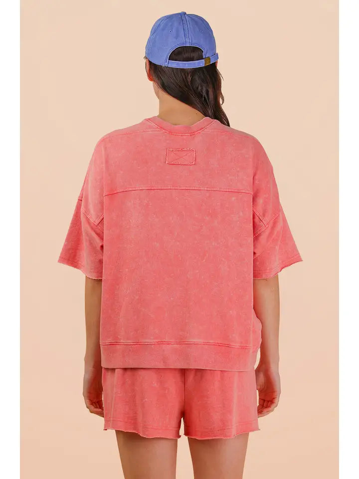 Mineral Washed Knit Set