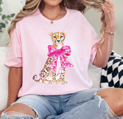 Leopard with Pink Bow
