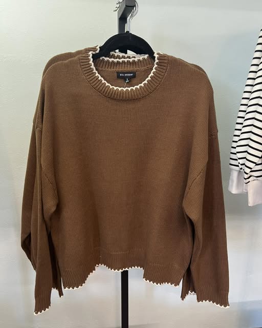 Brown and Cream Sweater