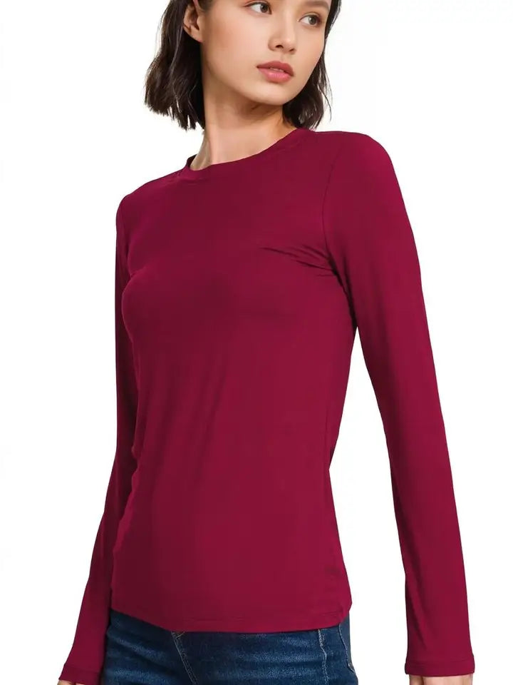 Long Sleeve Round Neck Tee