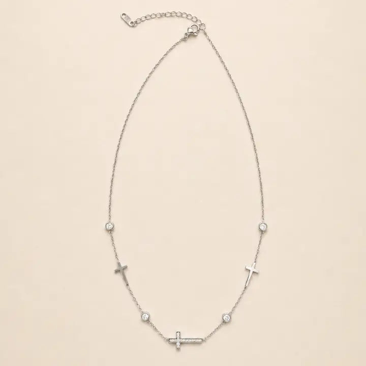 Silver Tarnish Free Cross Necklace