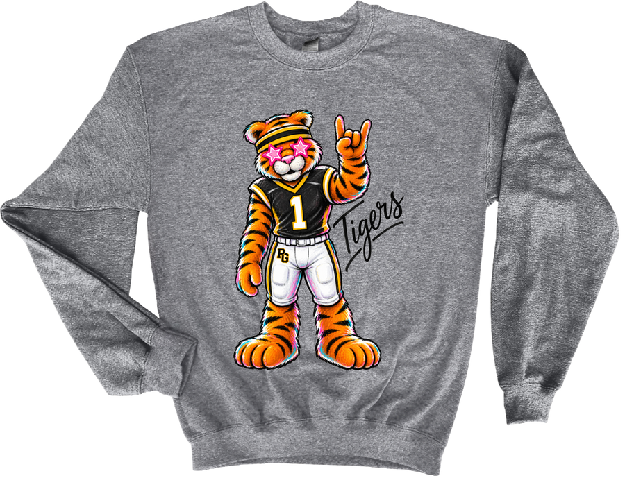 Tiger Mascot Football Player