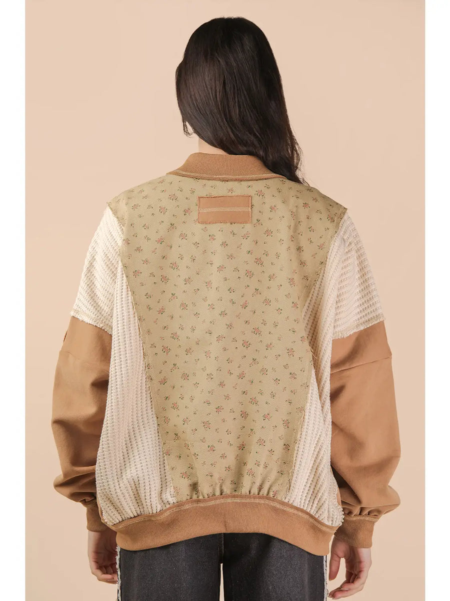 Floral Printed Oversized Jacket