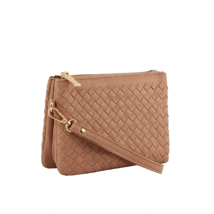 Woven Dark Blush Purse