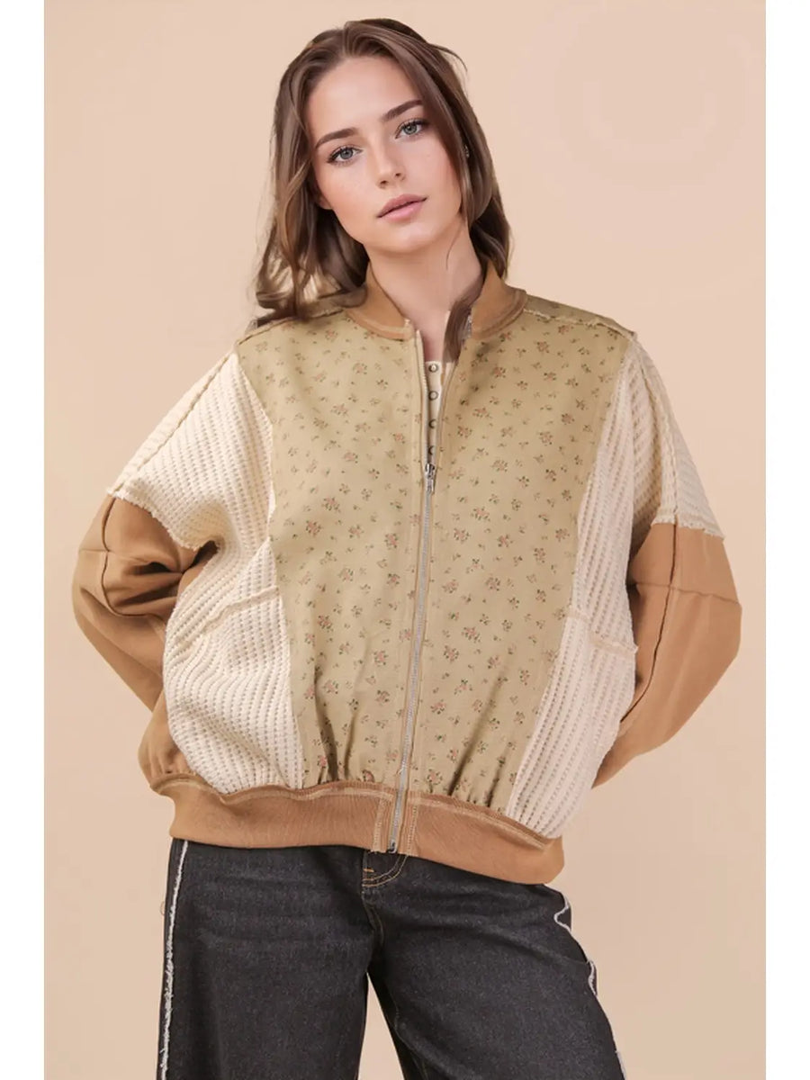 Floral Printed Oversized Jacket