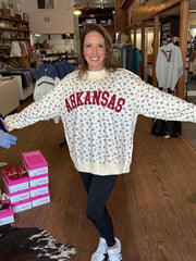 Floral Arkansas Mockneck