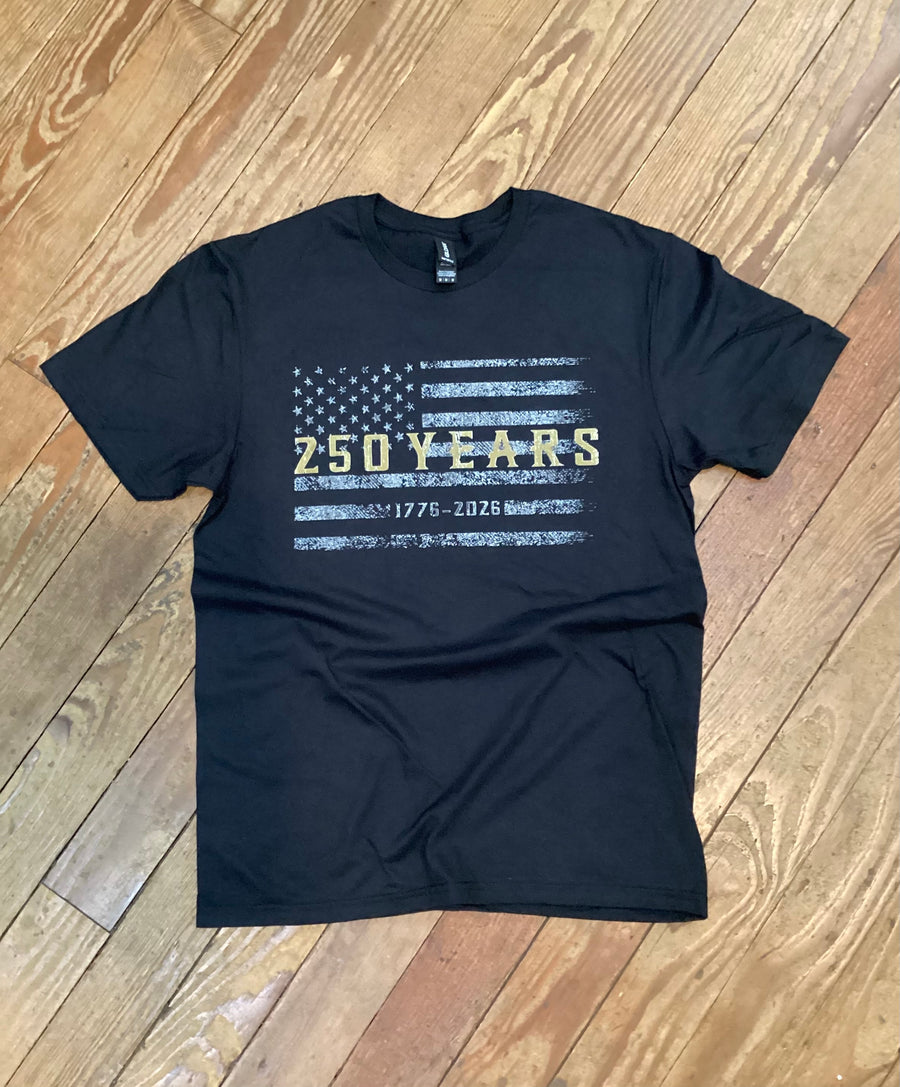 Black Tee USA 250 yr