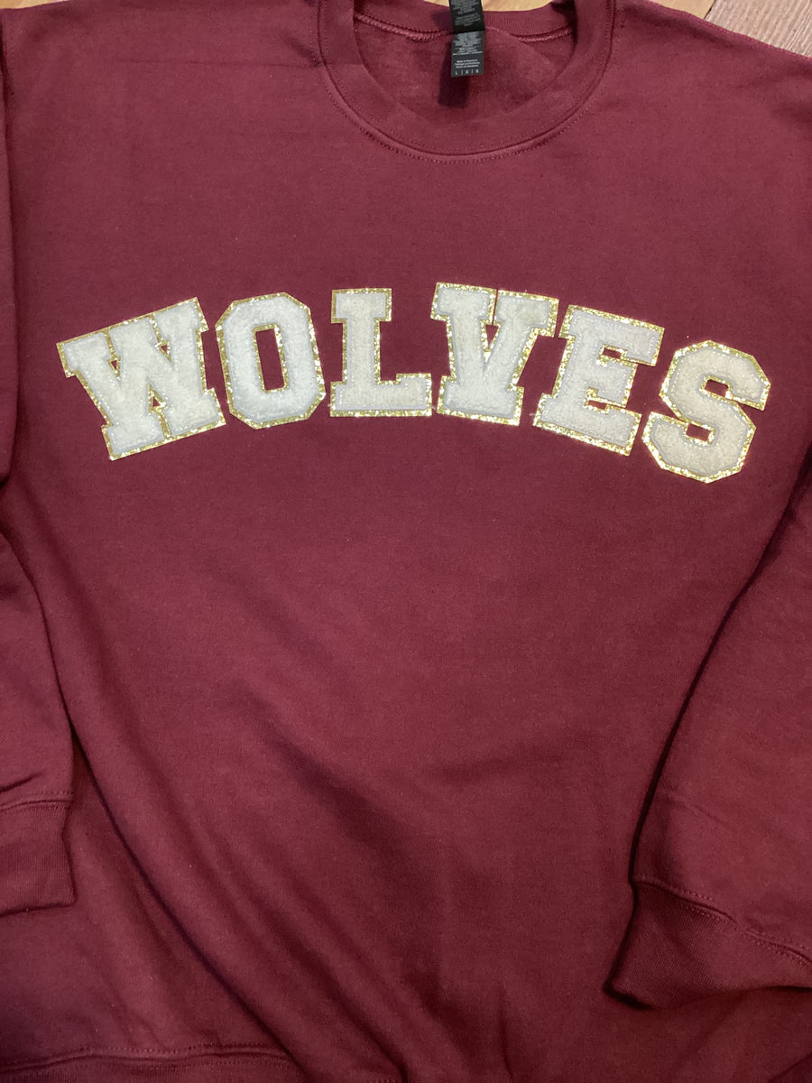 Wolves Chenille Letter Sweatshirt