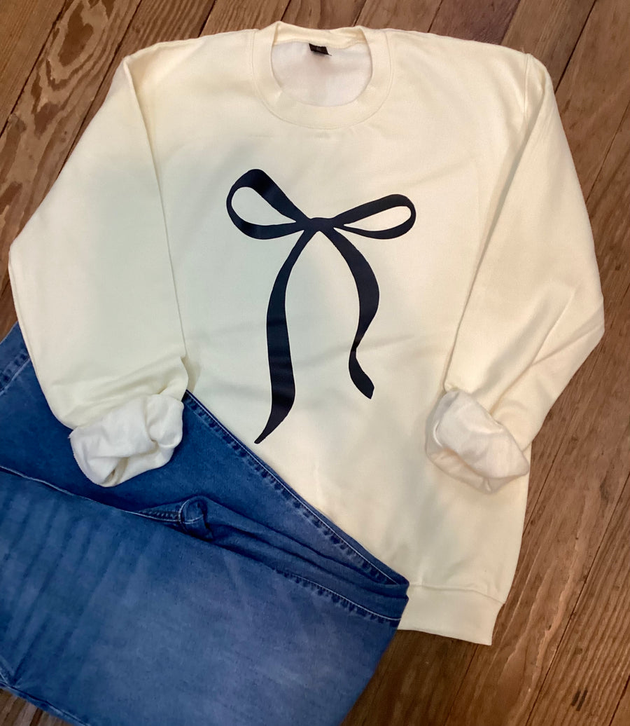 Black Coquette Sweatshirt