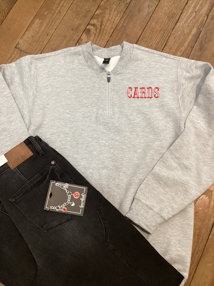 EMBROIDERED SCHOOL QUARTER ZIP