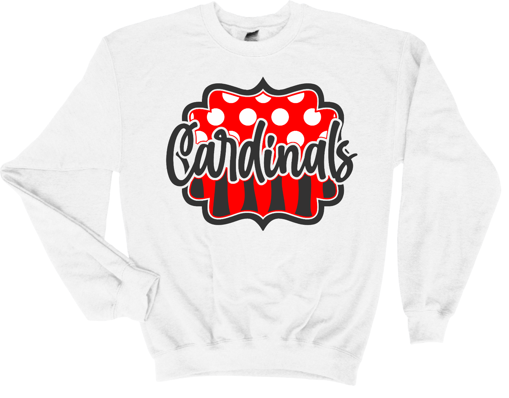 Cardinals Polka Dot/Stripe