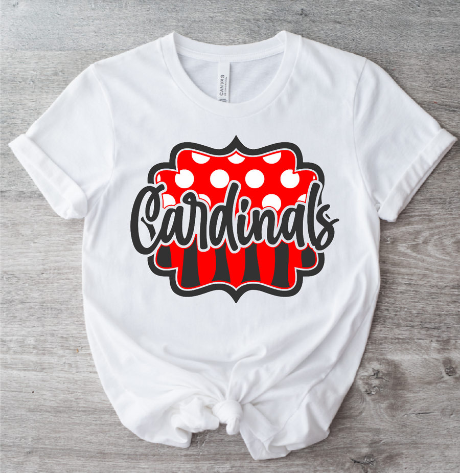 Cardinals Polka Dot/Stripe