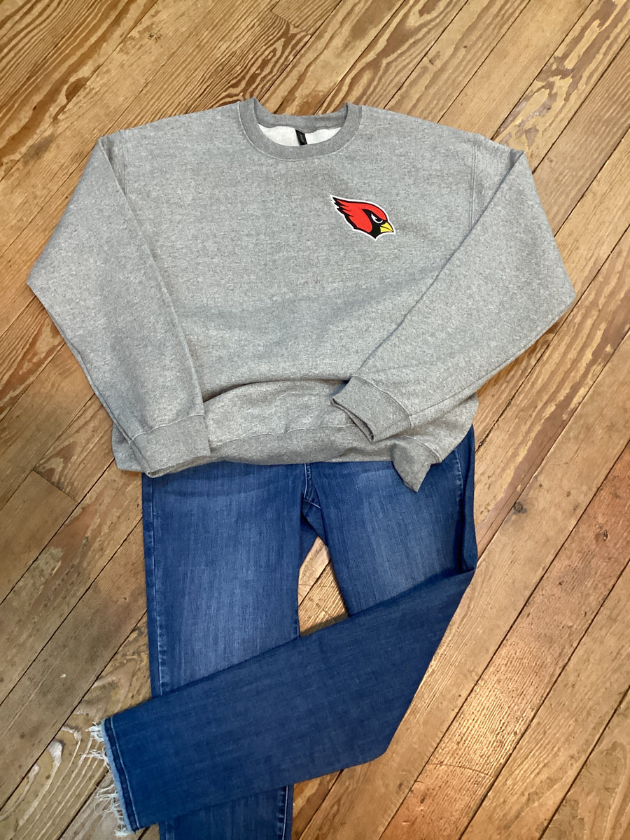 Cardinal Head Embroidered Sweatshirt