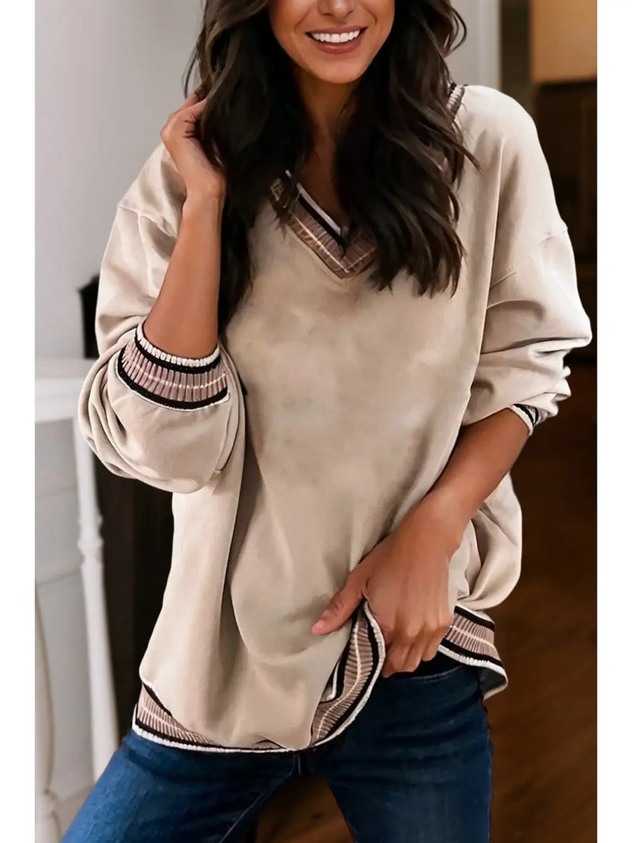 Emma Contrasting Trim Shirt