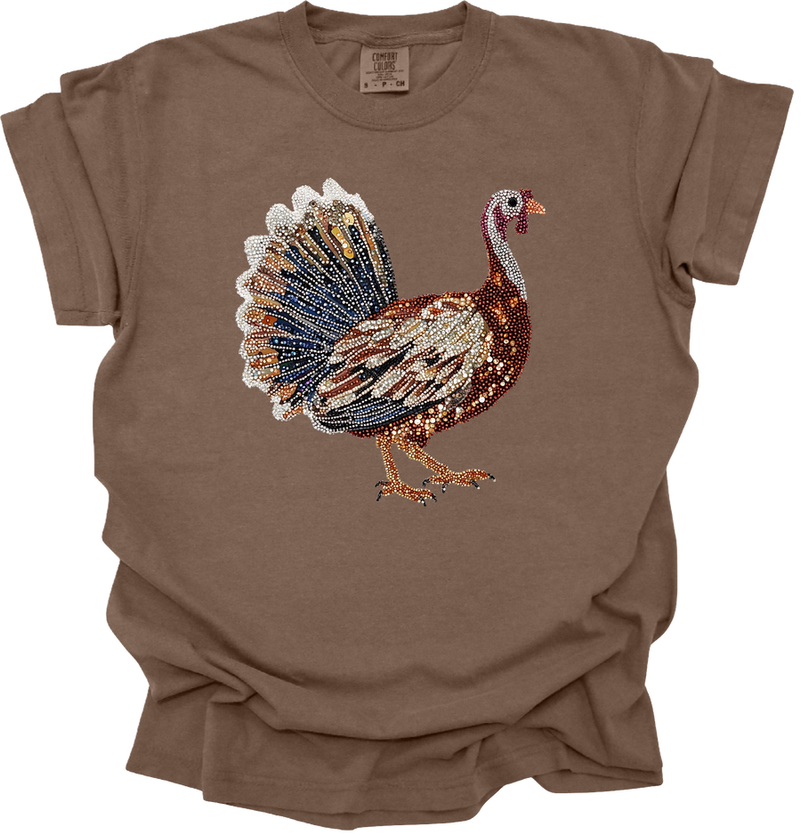 FAUX RHINESTONE TURKEY