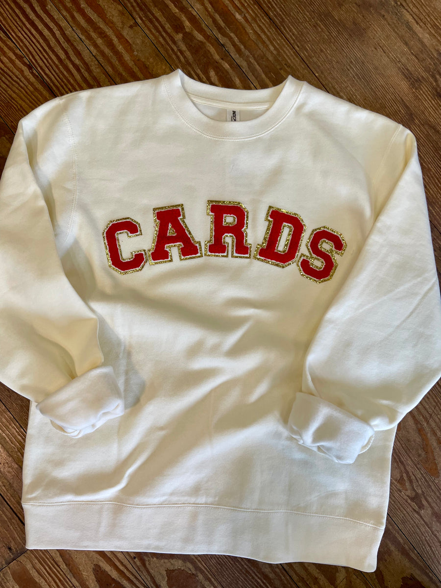 Cards Chenille Patch Sweatshirt