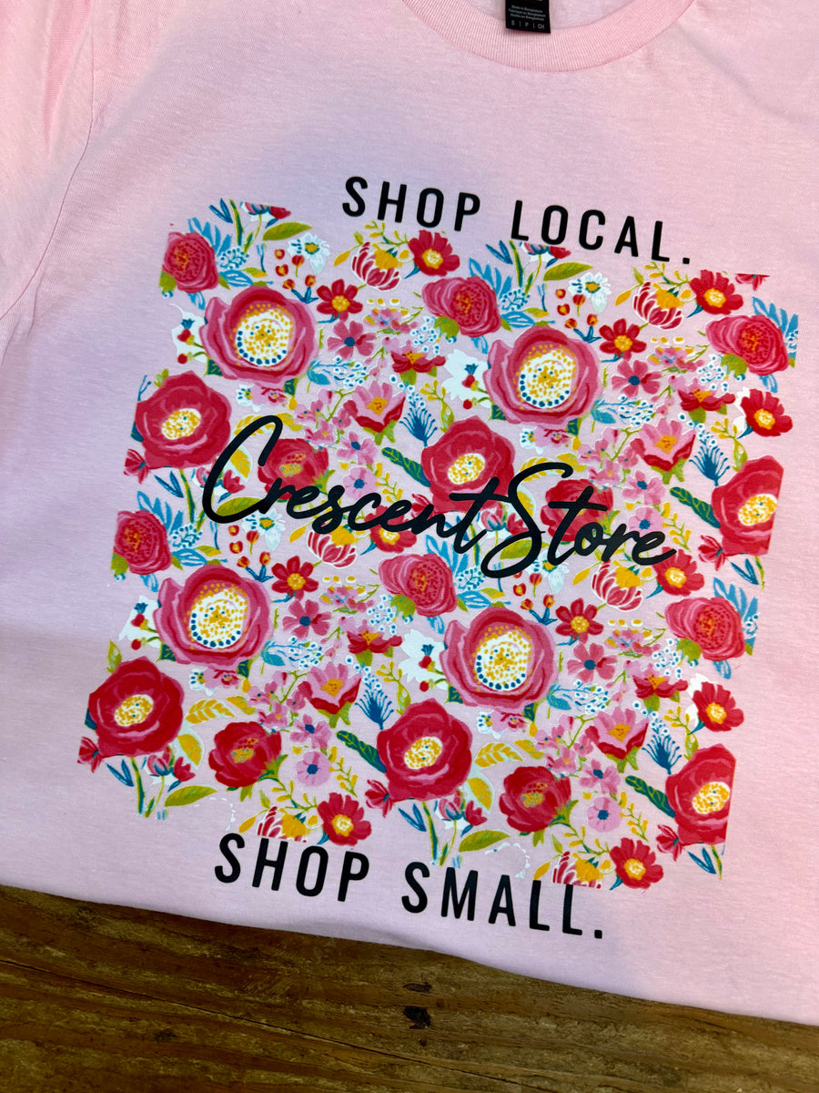 CRESCENT STORE FLORAL TEE
