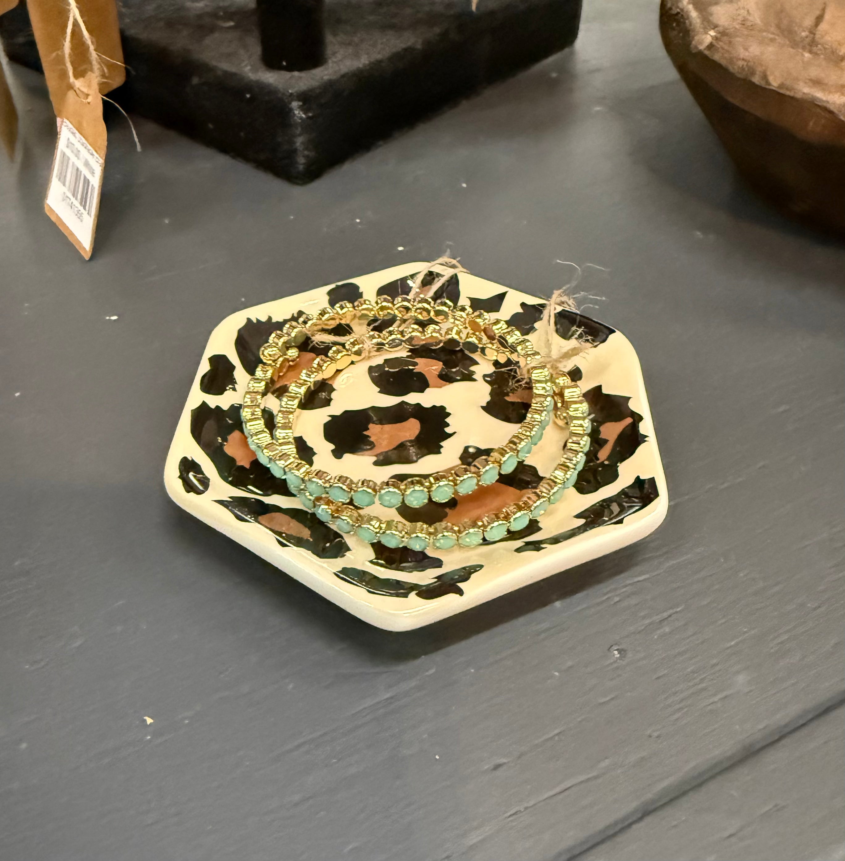Leopard Trinket Dish