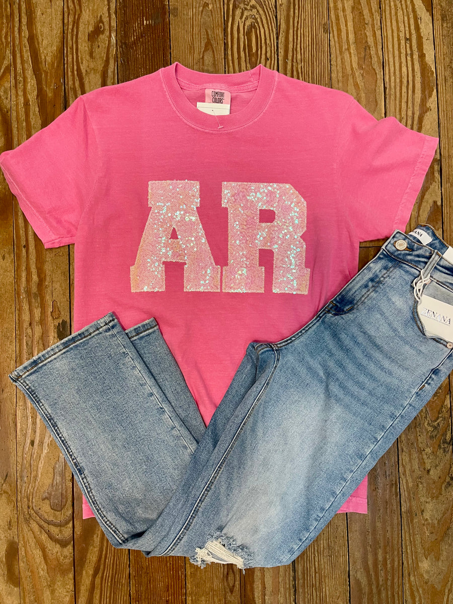 AR Sequin Comfort Colors Tee